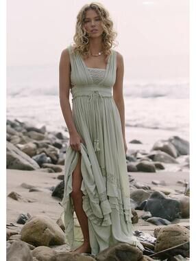 NWT Free People Santa Maria Maxi Dress in Pink Rose size S
